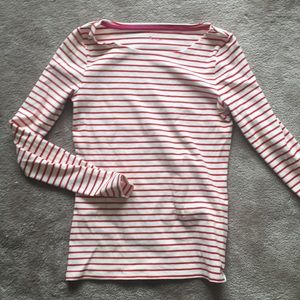 NWOT Boden Tee Long Sleeve Top Red Stripe M/6